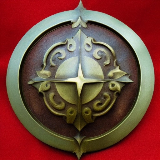 12984-1385807330-bronze medieval shield, engraved stars.webp